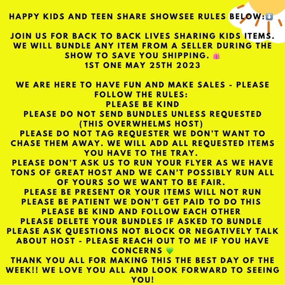 Kids and teen share first show every Thursday! 
Let’s get you what you need! - Picture 4 of 14